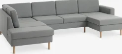 Hjørnesofa SVALBARD venstre lysegrå