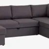 Hjørnesovesofa MARSLEV mørkegråt stof