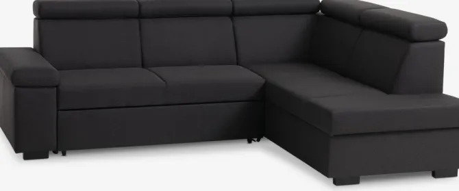 Hjørnesovesofa SAHL mørkegrå