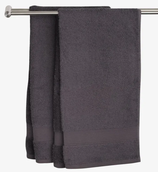 Håndklæde KARLSTAD 50x100 mørkegrå KRONBORG