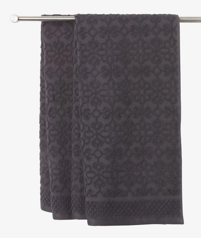 Håndklæde STIDSVIG 50x100 asfalt KRONBORG