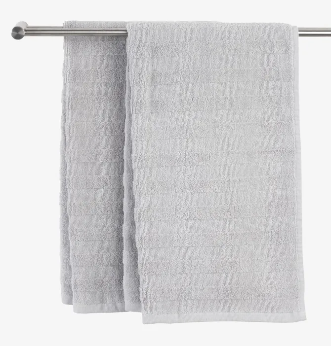 Håndklæde TORSBY 50x90 lysegrå