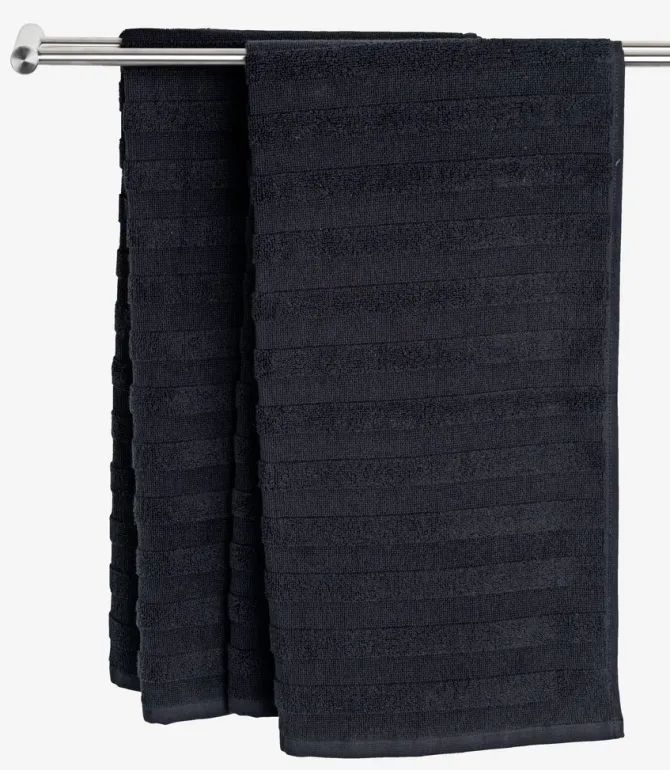 Håndklæde TORSBY 50x90 sort