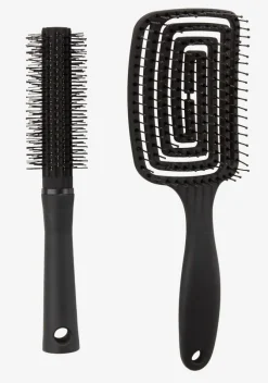 Hårbørste HALLERNA sort assorteret