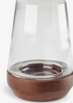 Hurricane DARIUS Ø15xH21cm klar/brun