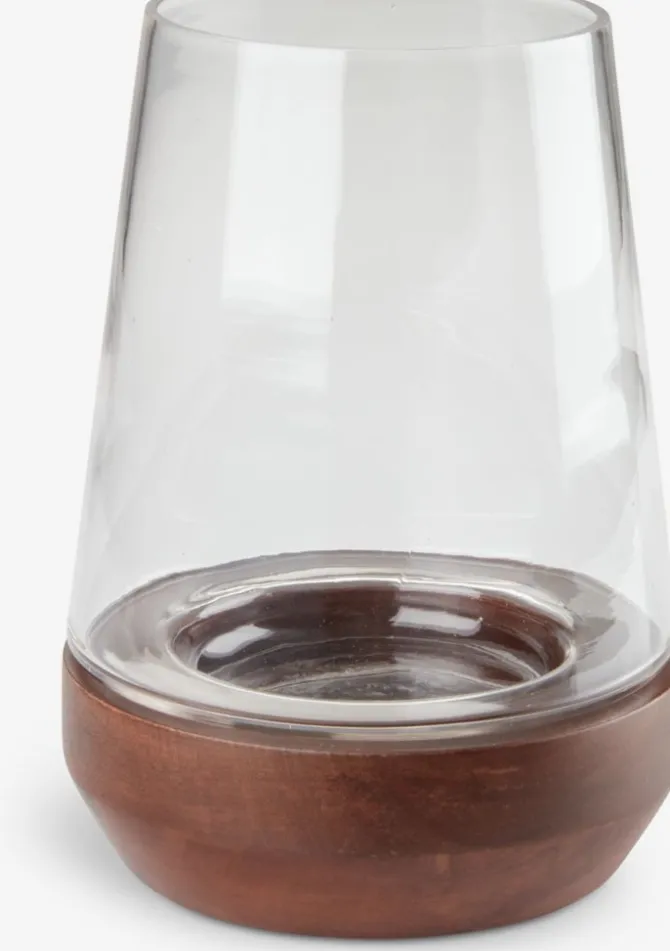 Hurricane DARIUS Ø15xH21cm klar/brun