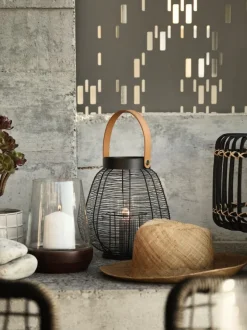 Hurricane DARIUS Ø15xH21cm klar/brun