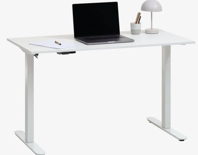 Hæve sænkebord SVANEKE 60x120 hvid