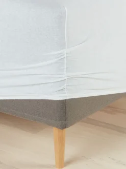 Jersey faconlagen JENNY 90x200x35 hvid