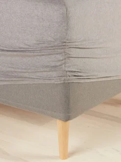 Jersey faconlagen JENNY 90x200x35 grå melange