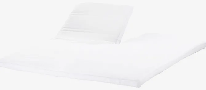 Jersey kuvertlagen ADA 180x200x6-10cm 1-split hvid