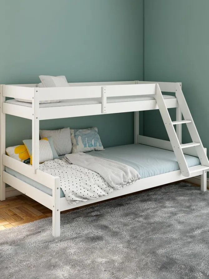 Køjeseng VESTERVIG 80/120x200 inkl. stige hvid