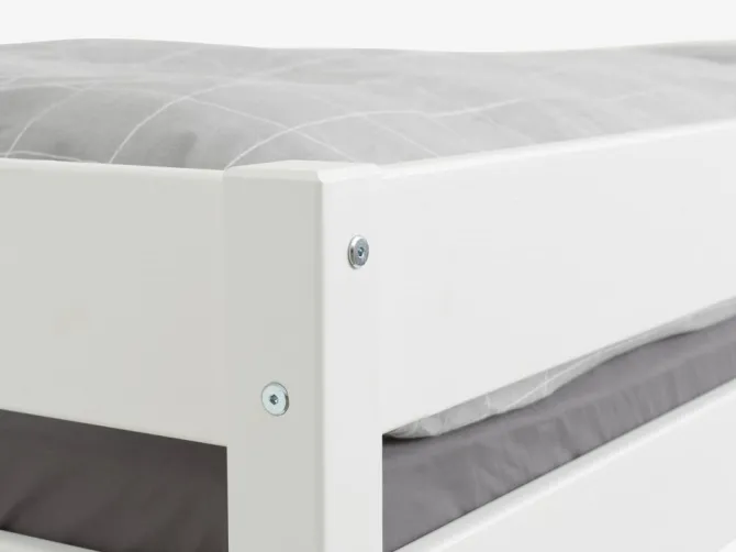 Køjeseng VESTERVIG 2x90x200 inkl. stige hvid