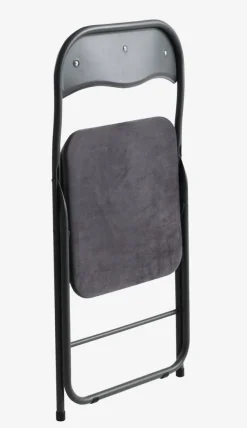 Klapstol VOEL velour mørkegrå