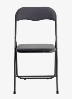 Klapstol VOEL velour mørkegrå