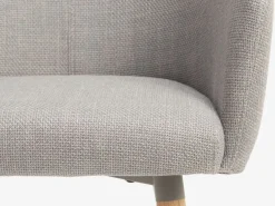 KLIPLEV Ø120 bord eg + 4 KLOSTER lysegrå/eg