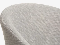 KLIPLEV Ø120 bord eg + 4 KLOSTER lysegrå/eg