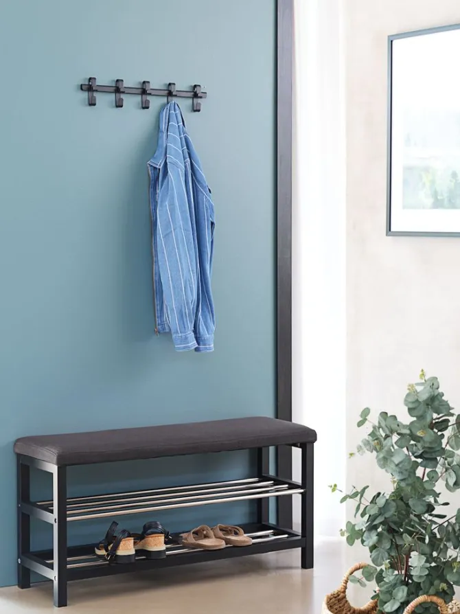 Knagerække GALSTED 5 knager sort