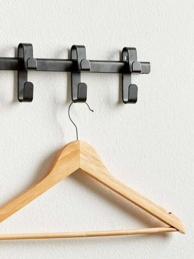 Knagerække GALSTED 5 knager sort