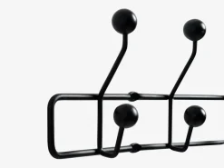 Knagerække GREVINGE 5+5 knager sort