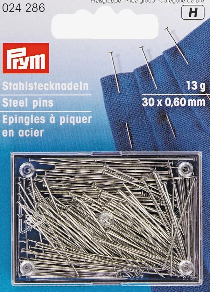 Knappenåle sølvfarvet