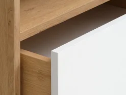 Kommode BILLUND 3 skuffer hvid/eg