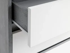 Kommode BILLUND 3 skuffer hvid/beton