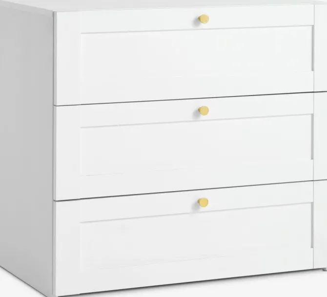 Kommode FRAMLEV 3 skuffer hvid