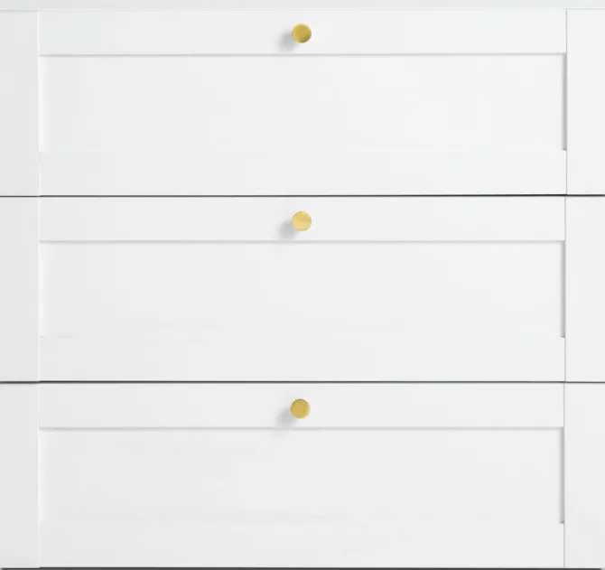 Kommode FRAMLEV 3 skuffer hvid