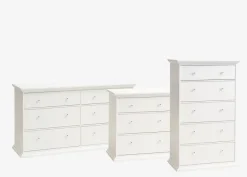 Kommode FREDENSBORG 3 skuffer hvid