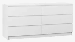 Kommode LIMFJORDEN 3+3 skuffer hvid