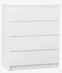 Kommode LIMFJORDEN 4 skuffer hvid