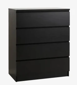Kommode LIMFJORDEN 4 skuffer sort
