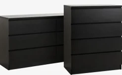 Kommode LIMFJORDEN 4 skuffer sort
