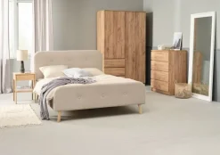 Kommode LIMFJORDEN 4 skuffer eg naturfarve