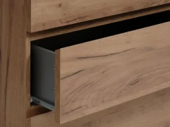 Kommode LIMFJORDEN 4 skuffer eg naturfarve