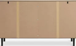 Kommode ODENSE 3+3 skuffer egefarve/sort