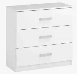 Kommode TAPDRUP 3 skuffer hvid