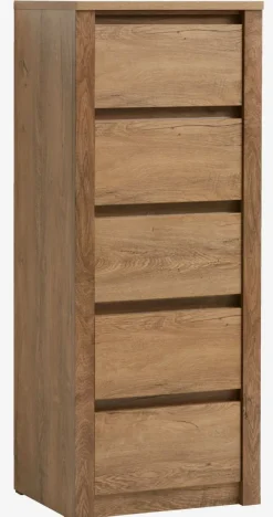 Kommode VEDDE 5 skuffer vild eg