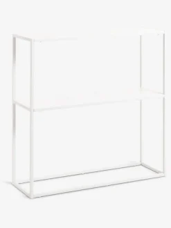 Konsolbord VIRUM 26x80 m/hylde hvid