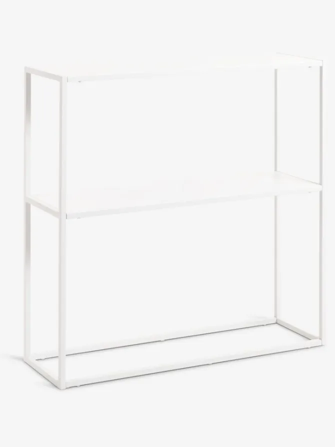 Konsolbord VIRUM 26x80 m/hylde hvid