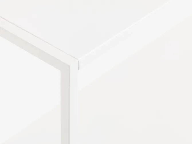 Konsolbord VIRUM 26x80 m/hylde hvid