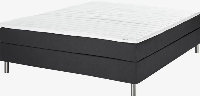 Kontinentalseng 180x200 PLUS C60 koldskum Sort-08