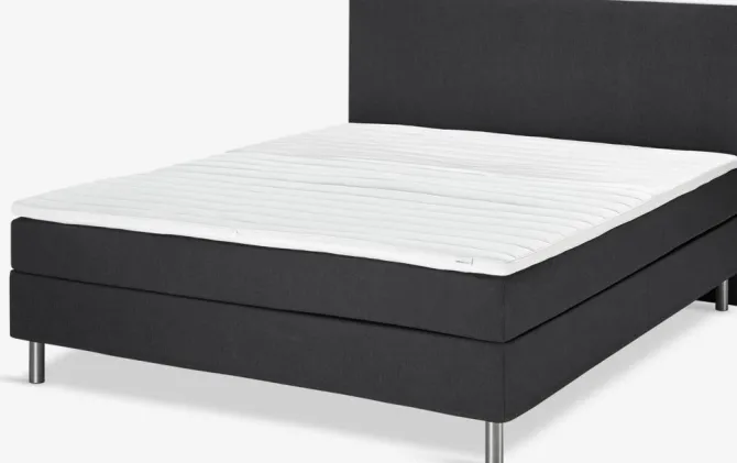 Kontinentalseng 180x200 PLUS C60 koldskum Sort-08
