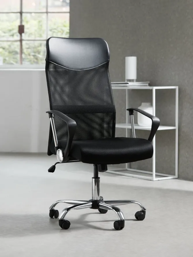 Kontorstol BILLUM sort mesh