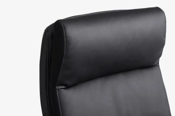 Kontorstol KASTBJERG sort kunstlæder