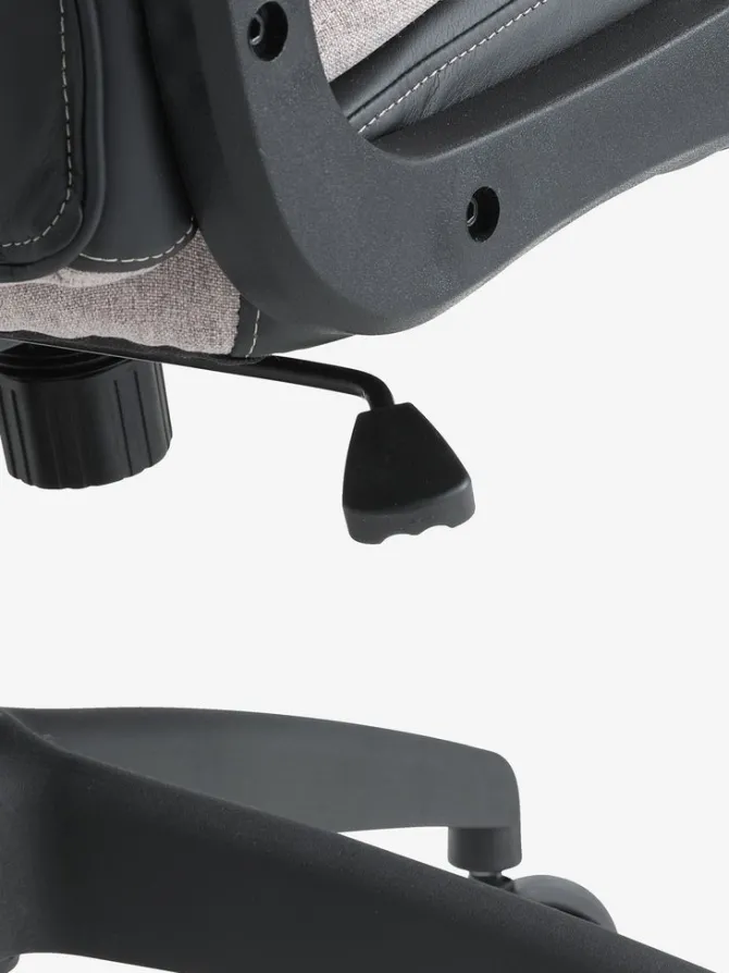 Kontorstol MARBJERG grå/sort kunstlæder