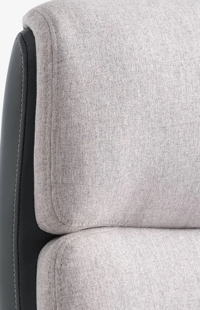 Kontorstol MARBJERG grå/sort kunstlæder