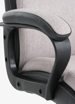Kontorstol MARBJERG grå/sort kunstlæder