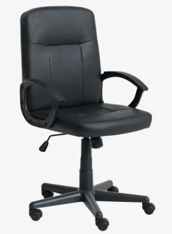 Kontorstol NIMTOFTE sort kunstlæder/sort